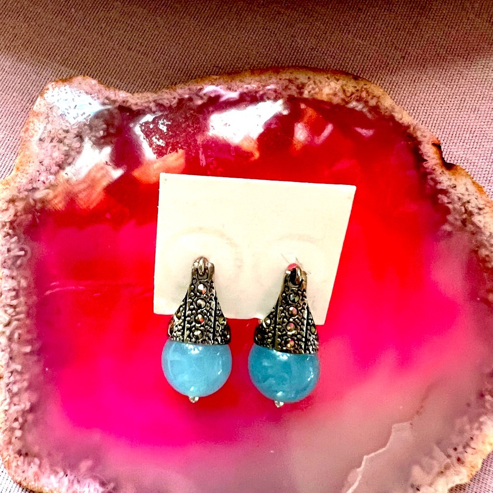Chalcedony earrings